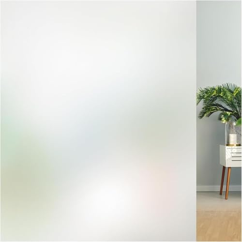 Lifetree Fensterfolie Blickdicht 30x400cm Selbstklebende Milchglasfolie | Vollständige Privatsphäre Ohne Klebstoff Rückstandsfrei UV-Schutz Sichtschutz Matt – Perfekt Geeignet für Büro und Zuhause