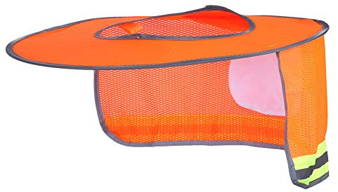 Casco De ProteccióN Solar,Escudo De Casco De Seguridad,Parasol Casco Seguridad Protector Solar con Tira Reflectante,Accesorios De ProteccióN Solar para Trabajadores Al Aire Libre