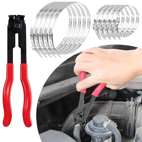 VBGURR CV Boot Clamp Pliers Carbon Steel CV Boot Tool Adjustable CV Joint Boot Clamp Pliers Universal CV Axle Boot Repair Kit for Most Vehicles