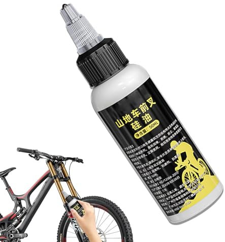 Huile de maintenance pour circuit d'huile de graisse, huile lubrifiante en silicone 50 ml, huile lubrifiante pour fourche, accessoires de moto, huile d'entretien multi-usage longue durée pour VTT