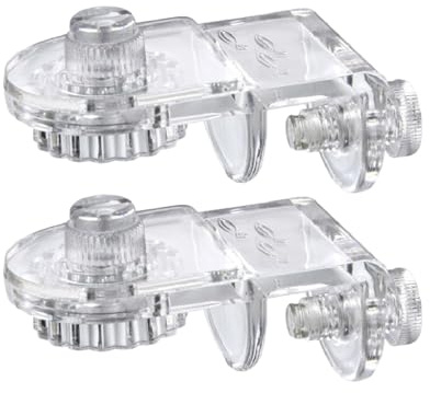 Aquarium-Clips – 2 Stück Acryl randlose Glas-Himmel-Clips – Aquarium-Deckel-Clip – Abdeckung Halterung für randlose Aquarien