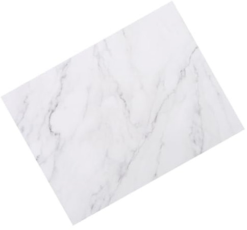 Homoyoyo Plateau de Rangement en Marbre Naturel Rectangulaire Accessoire Cuisine Pratique Facile à Nettoyer Maison Salle de Bain Planche à Découper Multifonctionnelle