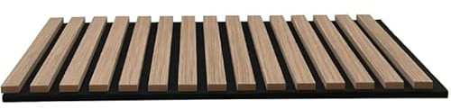 8X Akustikpaneele: Wandpaneele 60,5x60 cm Eichenfurnier - Holzpaneele Eichenholz, Akustikfilz, Wandverkleidung holz für Studio und Zuhause Innenwanddekoration