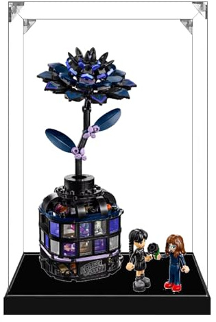 Vitrine transparente en acrylique pour Lego 76784 modèle Dahlia noir, boîte transparente, boîte de rangement, boîte anti-poussière (modèle non inclus) (3 mm)