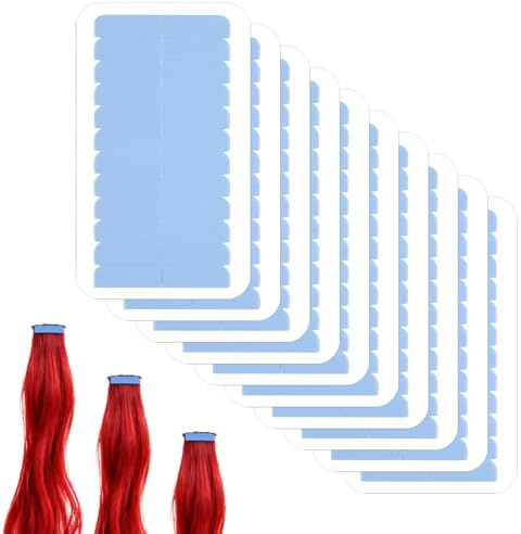 120 piezas cinta adhesiva de doble cara para extensiones de cabello – repuesto fuerte e invisible para tape-in y pelucas, resistente a humedad y sudor, pre-hendida, recortable