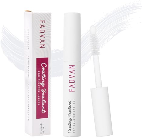 FADVAN False Eyelash Adhesive Lash Sealant for Eyelash Extensions - Lash Seal for DIY Cluster Eyelashes Long-Lasting Adhesive Coating 2 Weeks (5ml)
