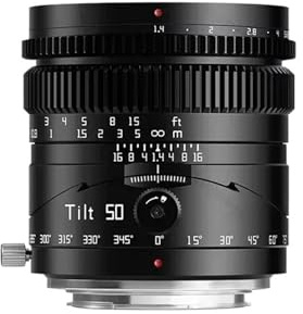Kompatibel mit Sony E-Mount 50mm F1.4 Vollformat-Tilt-Shift-Objektiv (manuell) X RF L A7 IV A7SIII(XF)