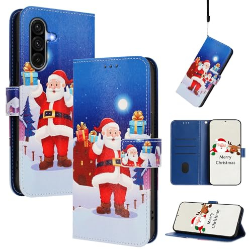 BEENTRYS Cuero Funda para Motorola Moto E20 / E30 / E40 Funda,Motivo Muñeco Nieve Tipo Billetera Cartera Cubierta Ranura para Tarjeta Soporte Magnético PU Antigolpes Carcasa-SDYW