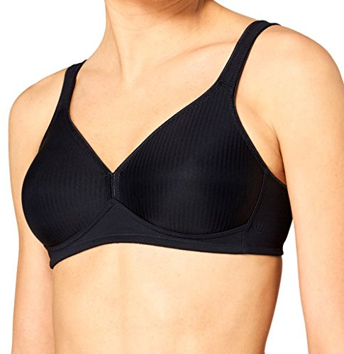 Triumph Donna Modern Soft+Cotton N, Wireless Bra, BLACK, 6B