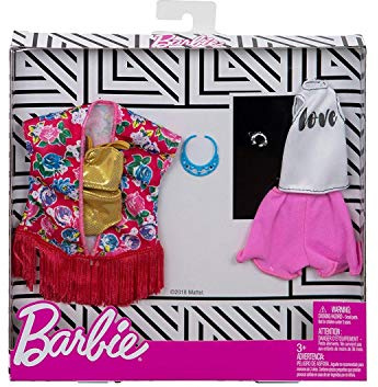 Barbie FXJ62 Fashions 2er-Pack Beach Kimono Swimsuit