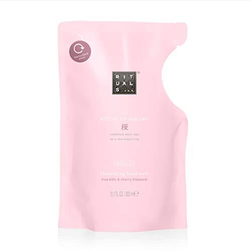 RITUALS Handseife Nachfüllpackung von The Ritual of Sakura, 300 ml – Mit Reismilch & Kirschblüte – Hautpflegende & Hauterneuernde Eigenschaften