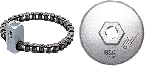 BGS 1033 | Ölfilter-Kettenschlüssel | Ø 65-115 mm & lfilterschlüssel | 14-kant | Ø 74 mm | für Audi, BMW, Mercedes-Benz, Opel, VW