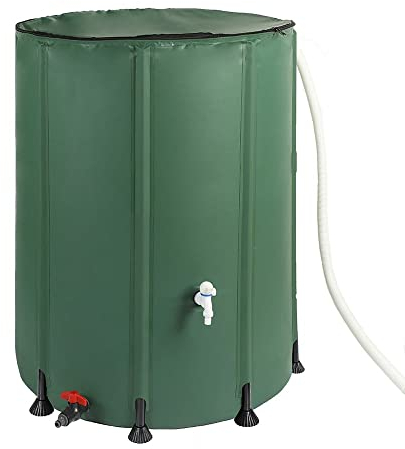 TERRE JARDIN Depósito recogedor de Agua de Lluvia Plegable