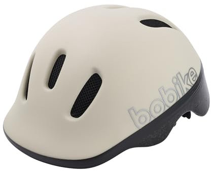 BOBIKE 8740200055 - Casco GO Bicicleta para bebé Ajustable Talla XXS (44-48cm) Que combina con Las sillas de Seguridad GO en Color Vainilla Cup Cake