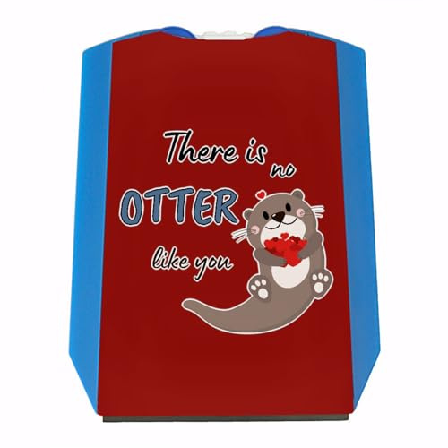 Otter Parkscheibe mit Spruch: There is no Otter Like You mit Einkaufswagenchips für den Partner Liebe Parkuhr Valentinstag
