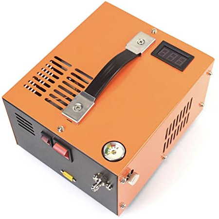 XDLYWUZIQ 12 V Dc Oder 110 V/220 V Ac Pcp-luftkompressor 4500 Psi 300 Bar Mit Eingebautem Netzteil, Luftpistolen-hochdruckpumpentransformator, Tragbarer Luftkompressor, 8-mm-schnellkupplung