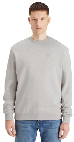 Scotch & Soda Herr Core-Logo Sweatshirt, Grå melange, XL