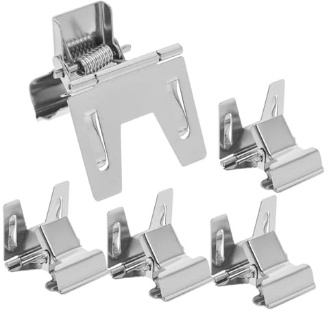 HOODANCOS 30 StüCk Preisschildhalter für Einzelhandel & Büro | aus Metall, Etikettenhalterklemmen, platzsparend, ideal für Supermarkt, Einzelhandel, Büro und Ausstellung, 2.80×4.80×9.60 Cm
