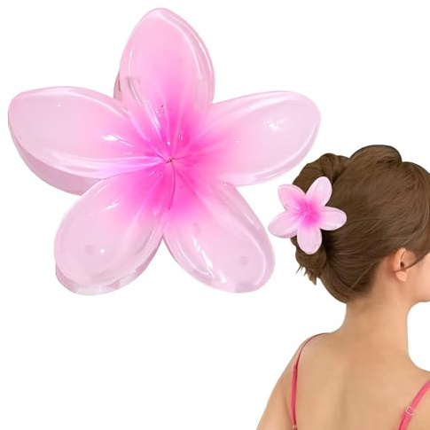 Pinces à Cheveux Fleur, Pinces à Griffes Antidérapantes, Grandes Pinces à Cheveux Mignonnes pour Cheveux Épais Et Fins, Accessoires de Coiffure pour Femmes