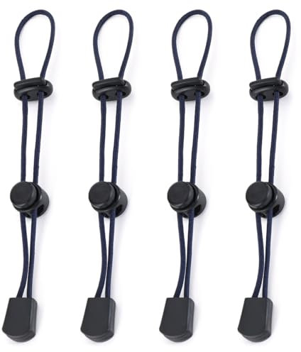 WUSJCOF cordino elastico,4 pezzi di corda elastica per bastone da trekking,corda elastica regolabile, Corda Elastica Zaino con Fissaggio a Fibbia di Fissaggio