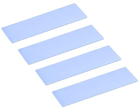 QUARKZMAN 4 Pack M.2 Pad Thermique Pc Nvme SSD Dissipateur | 70x22x1mm pour Pc M.2 2280 Nvme SSD Dissipateur de Chaleur Cooler