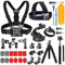 YEHOLDING 25 In 1 Zubehör Kompatibel mit GoPro, Action Cam zubehör Kompatibel mit GoPro Hero 13 12 11 10 9 8 Max 7 6 5 4 3 SJ4000 und Kompatibel mit DJI osmo Action 5 pro/4/3 andere Sportkameras