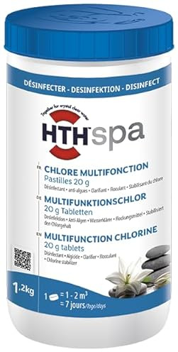 HTH Spa Multifunktionschlor, Chlor Multifunktions-Tabletten für den Whirlpool