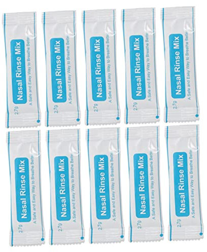 Holibanna 80pcs Nasal Salt Packets for Nose Cleaning Practical Instant Nasal Rinse Salt and Mucus Remover