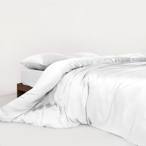 HM'S HOME'SECRET Roomers Bed Linen – Juego de Sábanas 100% Bambú Natural, 300 Hilos, Tacto Seda, Certificación Oeko-Tex 8 Tamaños (Blanco, Cama 135cm)