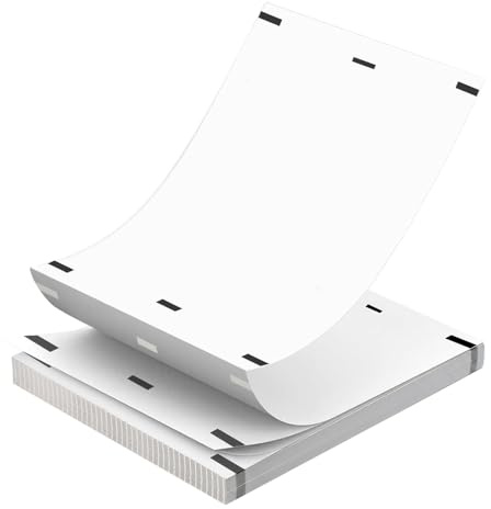 VGECEE 200 Fogli Carta Termica A4 Compatibile con Stampante Termica Portatile M08F/M832/Q302/M834, Carta Termica Ad Asciugatura Rapida Carta Termica Pieghevole A4 per Stampante Senza Bpa per Documenti