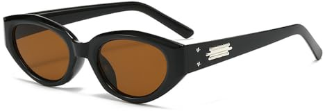 Trendiga solglasögon Dam Herr Ovala Retro Casual Mode Resesolglasögon Dam Glasögonbågar UV400,03, Solglasögon