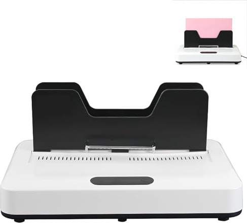 CAOJS Heat Binding Machine, Electric Heat Binding Book Device with 1-60 mm Binding Thickness & LED Display, No Preheating Required, for Documents, Reports, Magazines and Homeschool Projects
