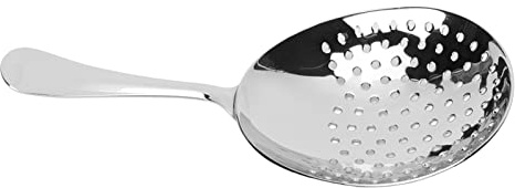 Generic Colador Julep de Colador Rápido de Acero Inoxidable, Cuchara Espumadora para Barra de Cócteles, Ergonómico, para Camareros Caseros (Luz de espejo)