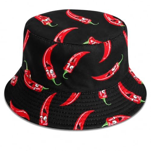 TrendandStylez Fischerhut Damen Herren Bucket Hat mit Lustigen Motiven - Bunter Sonnenhut für Festival & Sommer - Faltbarer Strandhut Wendehut (Batik, Smiley, Tier Print, Muster)