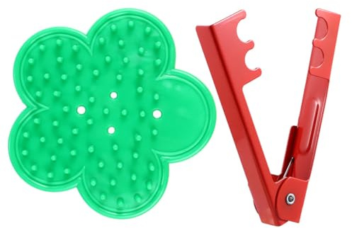 Operitacx Outil Professionnel pour Enlever Épines de Rosier en Métal et Silicone Ressort de Rappel, pour Fleuristes et Bouquets DIY Couleur Aléatoire