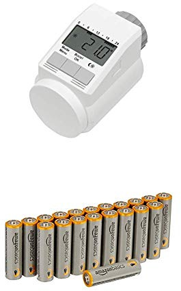 Eqiva Heizkörperthermostat Model L mit Amazon Basics Batterien