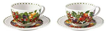 Brandani 52163 Tazza The Le Primizie Set 2pz Porcellana