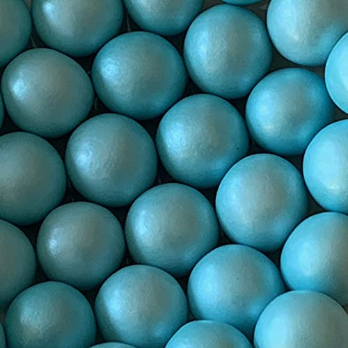 Premium Weddings Schokokugeln hellblau Perlglanz 500 g - Schokoperlen hellblau Knusperkugeln Schokolade Knusperperlen hellblau glänzend - Crispy Balls Crispy Pearls Crispy Dragees hellblau Perlglanz