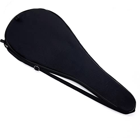 Alephnull Funda para Raqueta de Tenis Performance Funda Acolchada y Ligera para una Raqueta de Tenis Bolsas de bádminton Bolsas de Squash (Negro, 70CM)
