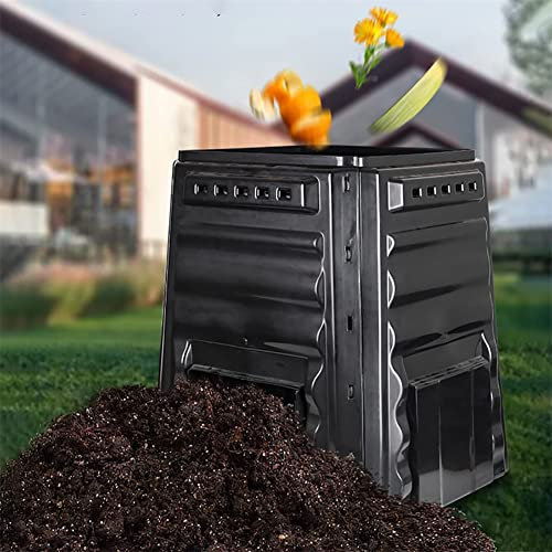 Bac à Compost d'extérieur, Grand bac à Compost de 59 gallons (220 L), création Rapide de Sol Fertile, sans BPA, résistant aux UV, léger, aérant la boîte à Compost d'extérieur