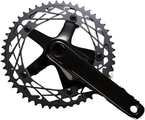 Fahrradkettenblatt, Kurbelgarnitur Geschwindigkeit, Fahrradkurbel Fixed Gear Fahrradkurbel 49t Kurbelgarnitur Spur Feste Kurbel Fixie Fahrradteile Vierkantloch 165 mm BCD 144 mm Fahrradteile Fahrradku