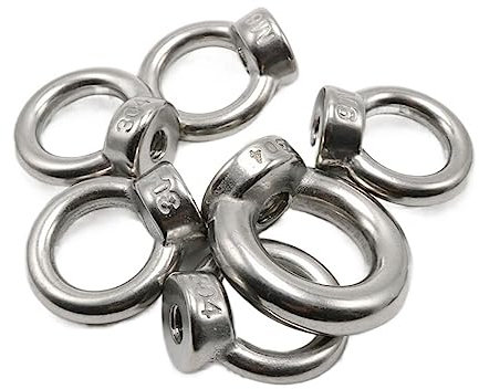 1 Stück 304 Edelstahl Ringmutter Hebemutter Hebezubehör M3-M36 Ringmutter (Size : M16)