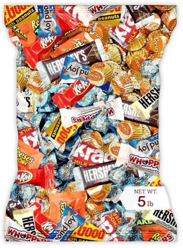 Bulk Chocolate Assortment Variety Pack - Chocolate Candy Variety Pack - 5 lb Bag of Mixed Bulk Chocolate, Milk Chocolate, Dark Chocolate, Bars and more! Bulk Candy Mix for Candy Bags - Candy - Chocolate (5 LBS) - Mother's Day