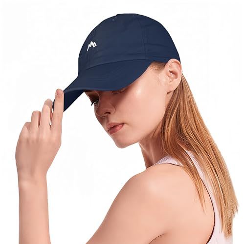 HeyCaps Laufkappe für Damen UV Schutz Baseball Cap Sommer Sonnenschutz Kopf Atmungsaktiv Einstellbare Basecap Sportkappe Outdoor Tennis Golf