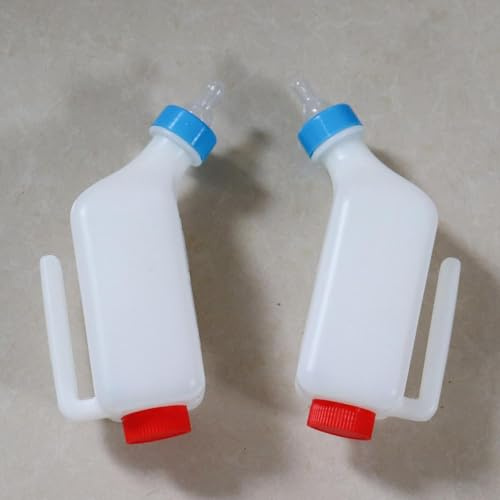 2 Pièces Bouteille De Chèvre | Bouteille De Lait D'agneau | Seau À Lait En Bouteille D'agneau | Mangeoire À Lait Suspendue | Biberon Agneau Avec Échelle Claire | Pour Nourrir Les Chiens Et Chèvre
