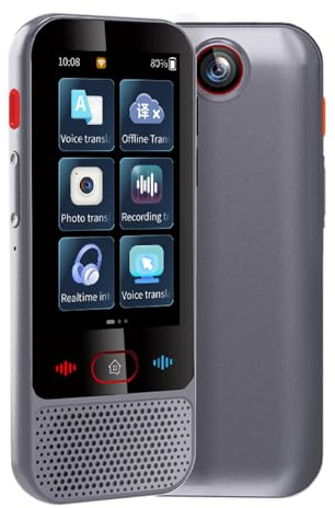 Appareil de traducteur de langue Interprète vocal portable en 139 langues étrangères Support Traduction de texte/photo hors ligne Chinois/Anglais/Japonais/Coréen/Français pour