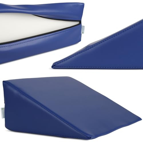 HABYS Lagerungskeil 50/40x15x10 cm | Therapiekeil für Massage, Physiotherapie & Kosmetik | Vinyl Flex | grün