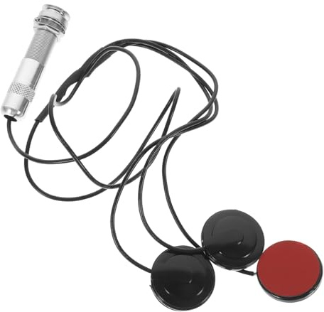 Piezo Tonabnehmer für Guzheng mit 3 Kontakten, Präzise Klangkontrolle | Tonabnehmer Piezo Kontakt, Kunststoff, Silber, Bohrungsfreie Montage, für Saiteninstrumente und Zubehörteile