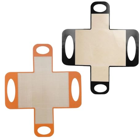 Javoryxh Lot De 2 Revêtements De Moule À Pain en Silicone Antiadhésifs Texturés avec Poignée Parfaits pour Le du Levain Et Le Four Congélateur Utilisent Un Tapis De Cuisson Réutilisable
