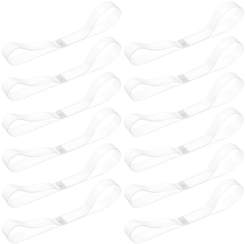 SOFPLATE 10 par transparenta remmar med hög klack osynliga skoremmar 1 cm klar silikon mycket elastisk avtagbara skosnören fixera lösa remmar ersättning för glidande skosnören